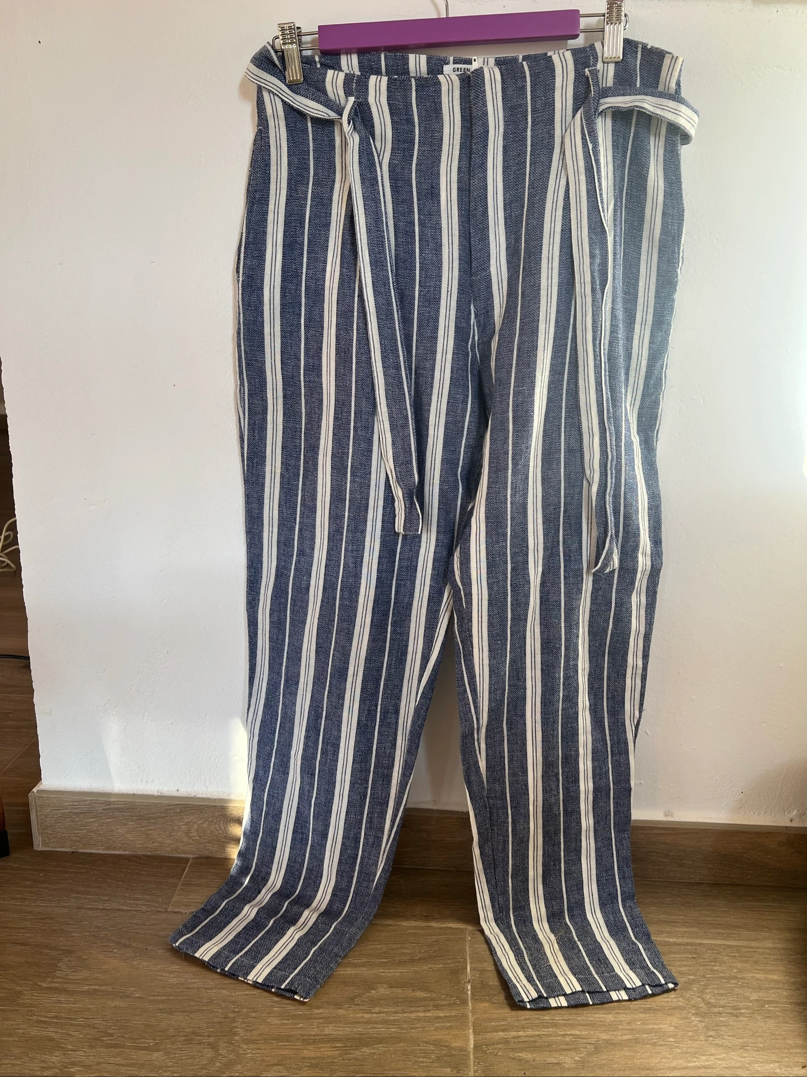 Pantalones lino Green Coast
